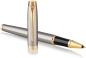 Preview: PARKER® IM Core Tintenroller und Kugelschreiber Brushed Metal G.C.