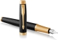 Preview: PARKER® IM Premium Schreibset Füllfederhalter und Kugelschreiber Black/Gold G.C.