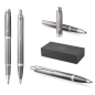 Preview: PARKER IM Rituals Grey Chrome Tintenroller und Kugelschreiber