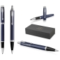 Preview: PARKER® IM Core Tintenroller und Kugelschreiber Matte Blue C.C.