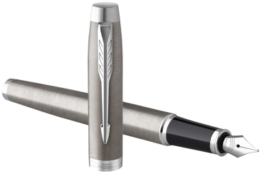 PARKER® IM Core Füllfederhalter und Kugelschreiber Brushed Metal C.C.