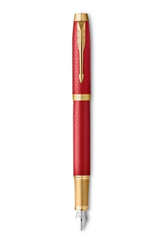 PARKER® IM Premium Schreibset Füllfederhalter und Kugelschreiber Red G.C.