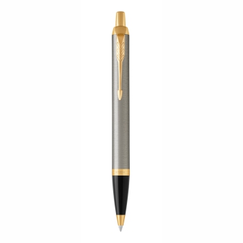 PARKER® IM Core Tintenroller und Kugelschreiber Brushed Metal G.C.