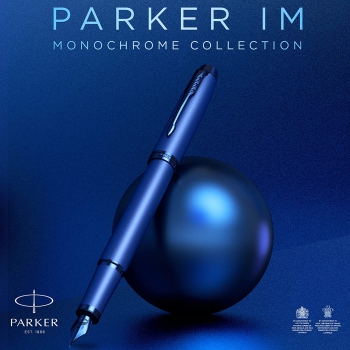 PARKER® IM Professionals Monochrome Füllfederhalter + Kugelschreiber Blue