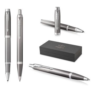 PARKER IM Rituals Grey Chrome Tintenroller und Kugelschreiber