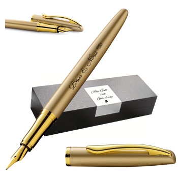 PELIKAN Füllhalter Jazz® Noble Elegance P36 Gold Gelb mit Gravur