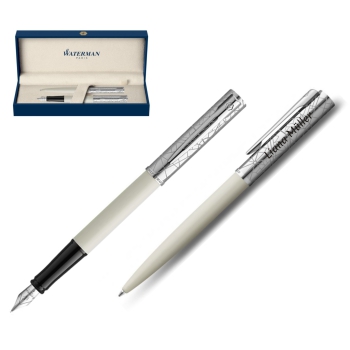 WATERMAN® Allure Deluxe Füllfederhalter + Kugelschreiber Weiß