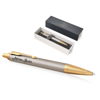 PARKER IM Premium Kugelschreiber WARM SILVER G.C.