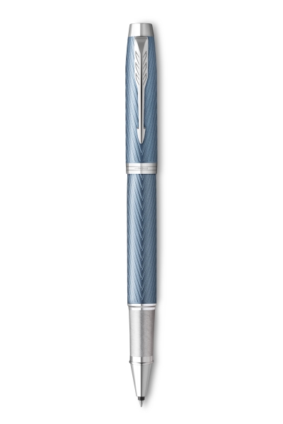 PARKER® IM Premium Schreibset Tintenroller und Kugelschreiber Blue Grey C.C.