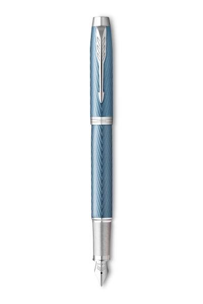 PARKER® IM Premium Schreibset Füllfederhalter und Kugelschreiber Blue Grey C.C.