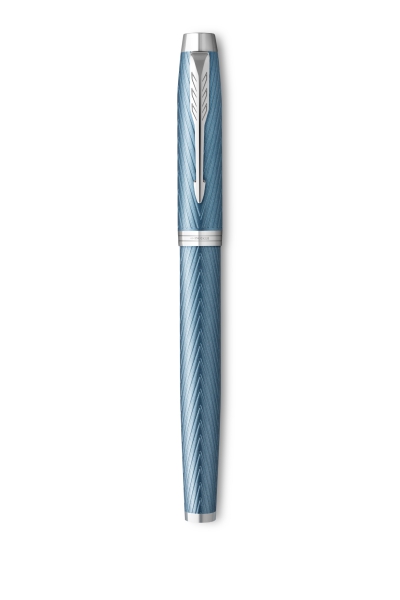 PARKER® IM Premium Schreibset Tintenroller und Kugelschreiber Blue Grey C.C.