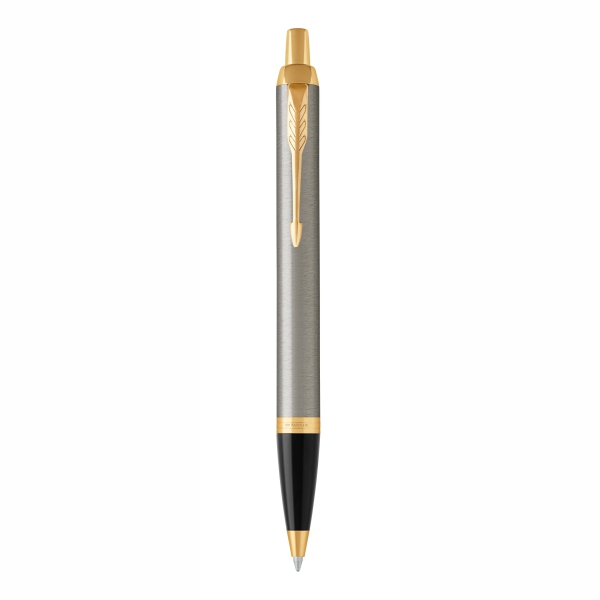 PARKER® IM Core Tintenroller und Kugelschreiber Brushed Metal G.C.