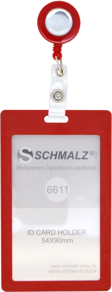 Kartenhalter TULLA Hochformat mit Ausweisjojo SOLID SILVER