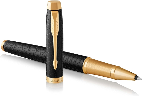 PARKER® IM Premium Schreibset Tintenroller und Kugelschreiber Black/Gold G.C.