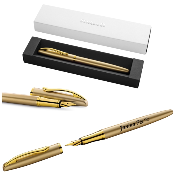 PELIKAN Füllhalter Jazz® Noble Elegance P36 Gold Gelb mit Gravur