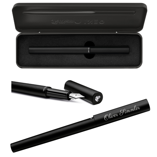 Pelikan Füllhalter Ineo® Elements P6 Schwarz mit Gravur