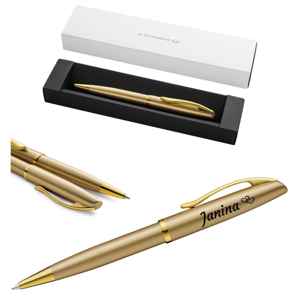 PELIKAN Kugelschreiber Jazz® Noble Elegance K36 Gold Gelb mit Gravur