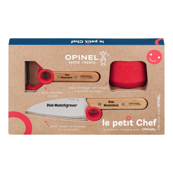 Opinel Kinder Kochmesser-Set rot