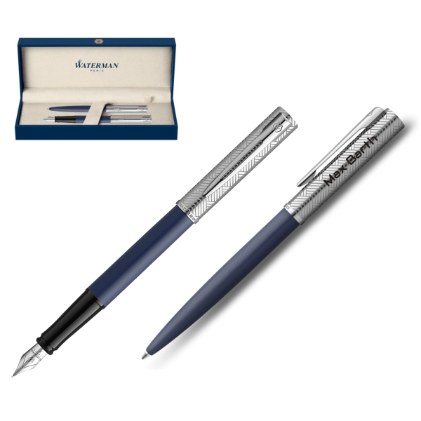 WATERMAN® Allure Deluxe Füllfederhalter + Kugelschreiber Blau