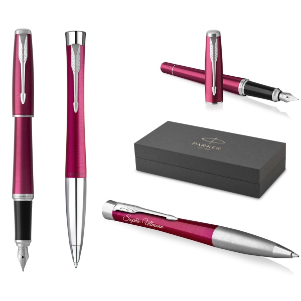 PARKER® Urban Twist Füllfederhalter + Kugelschreiber Vibrant Magenta C.C.