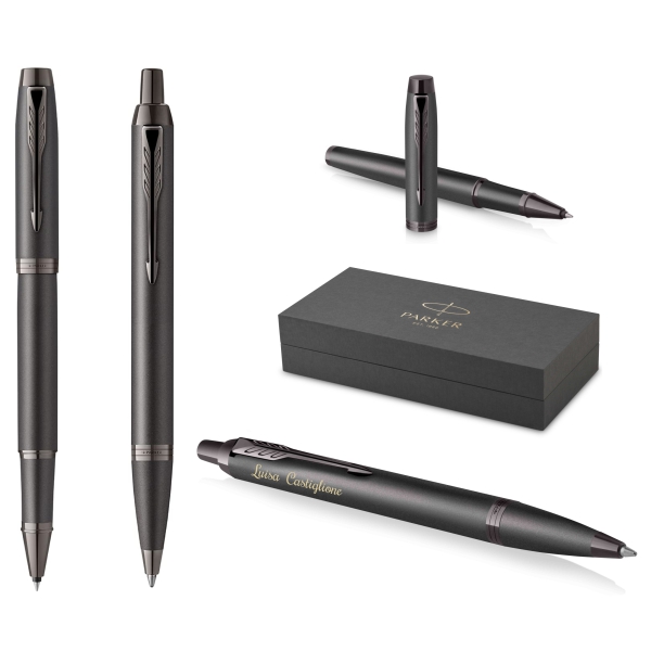 PARKER® IM Professionals Monochrome Rollerball + Kugelschreiber Bronze