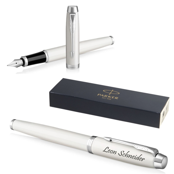 PARKER Füllfederhalter IM Core  WHITE LACQUER C.C.